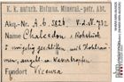 Etiketten zu Quarz (Chalcedon) (NHMW-MIN-Ab5826)